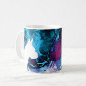 Boxer Dog Anpassbare Aquarell-Silhouette BP Kaffeetasse (Vorderseite Links)