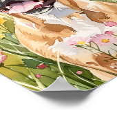 Boxer Dog Aquarell Print - Niedliche Boxer Wall Ar Poster (Ecke)