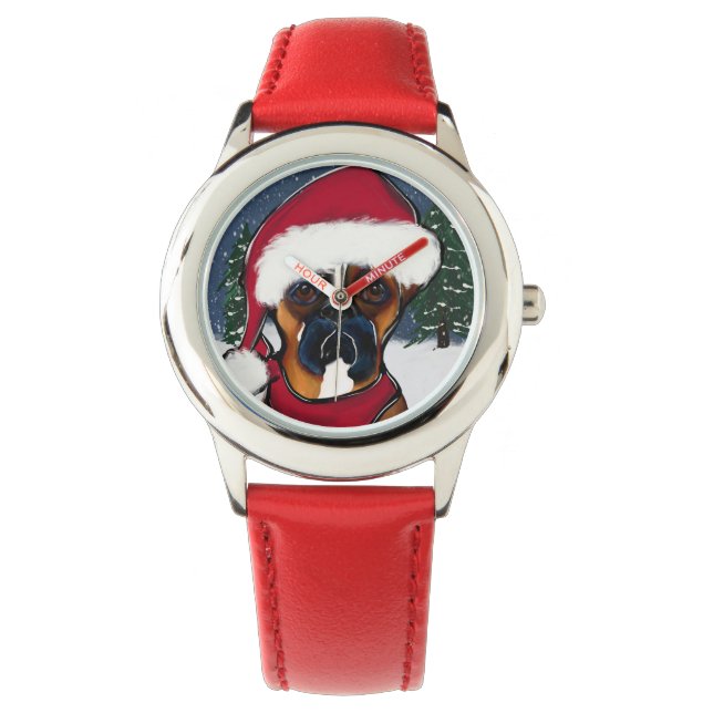 Boxer Dog Armbanduhr (Vorderseite)