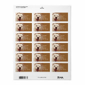 Boxer Dog Art Adressaufkleber (Vorne)