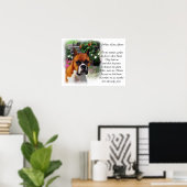 Boxer Dog Art Print Poster (Heimbüro)
