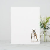 Boxer Dog Art Stationery Letter Head (Stehend Vorderseite)