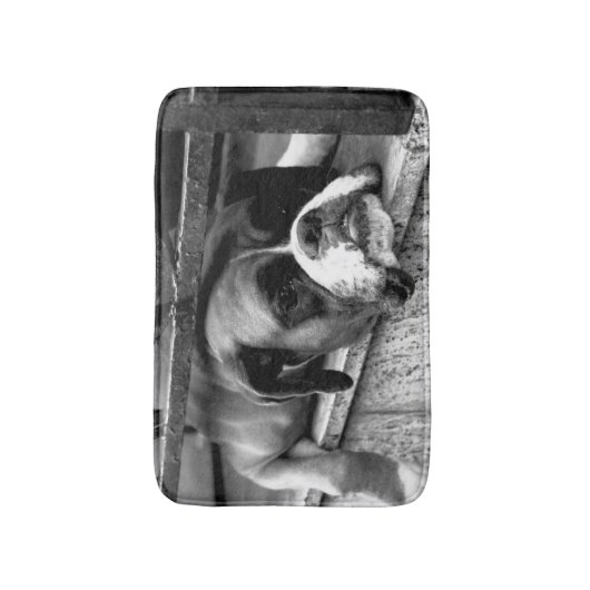 Boxer Dog auf Windows bmcna Badematte (Vorderseite Vertikal)