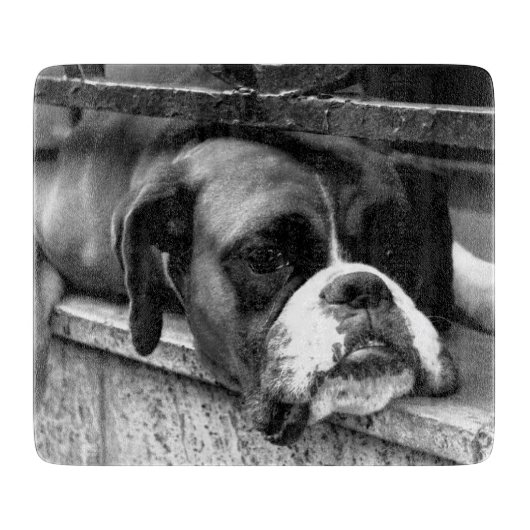 Boxer Dog auf Windows cbcna Schneidebrett (Vorderseite)