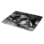 Boxer Dog auf Windows cbcna Schneidebrett (Ecke)