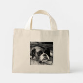 Boxer Dog auf Windows tcnm Mini Stoffbeutel (Rückseite)