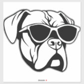 Boxer Dog Aufkleber (Blatt)