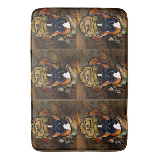 Boxer Dog Badematte (Vorderseite Vertikal)