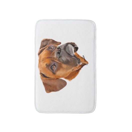 Boxer Dog Badematte (Vorderseite Vertikal)