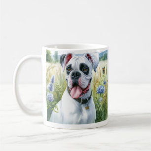 Boxer Dog Beauty in Aquarell Kaffeetasse