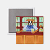 Boxer Dog Beer Pub Magnet (Vorderseite/Rückseite)