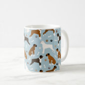 Boxer Dog Bones and Paws Tasse (VorderseiteRechts)