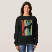 Boxer Dog Boxer Dog Retro Sweatshirt (Vorne ganz)