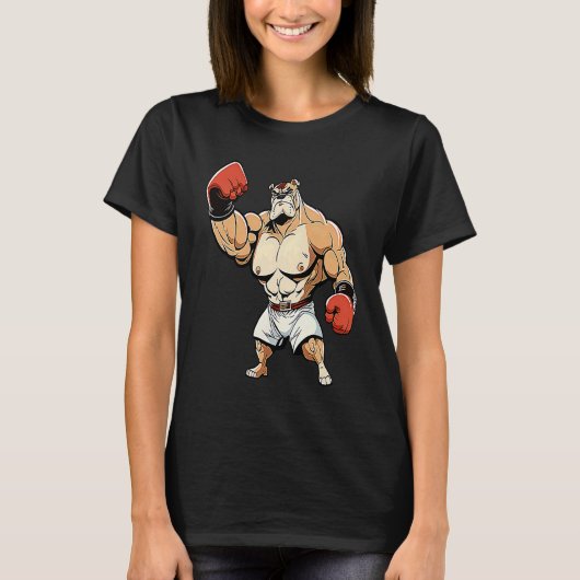 Boxer Dog Boxing  1 T-Shirt (Vorderseite)