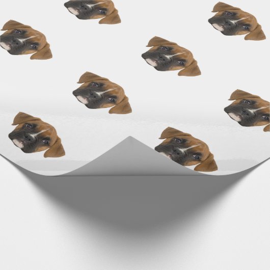 Boxer Dog Breed Face Pet Geschenkpapier (Ecke)