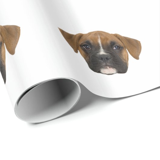 Boxer Dog Breed Face Pet Geschenkpapier (Rolleneckpunkt)