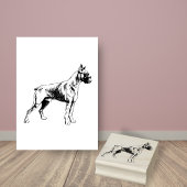 Boxer Dog Breed Gummistempel