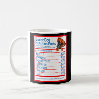 Boxer Dog Breed Owner Funny Nutrition Fakten Kaffeetasse