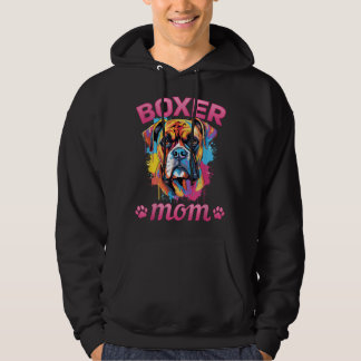 Boxer Dog Breed Pet Boxer Mom Hoodie