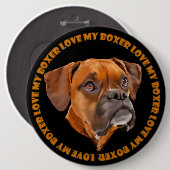 Boxer Dog Button (Vorne & Hinten)