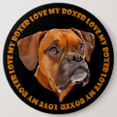 Boxer Dog Button (Vorderseite)