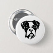 Boxer Dog Button (Vorne & Hinten)