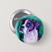 Boxer Dog Button - "Nicht ich" (Vorne & Hinten)