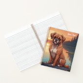 Boxer Dog by Lake Notizblock (Innenseite)