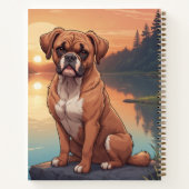 Boxer Dog by Lake Notizblock (Rückseite)