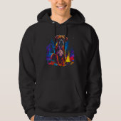 Boxer Dog Camping   Hoodie (Vorderseite)