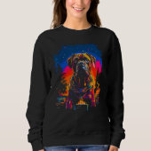 Boxer Dog Camping Sweatshirt (Vorderseite)