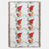 Boxer Dog Christmas Decke (Vorderseite Vertikal)