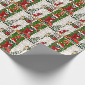 Boxer Dog Christmas Geschenkpapier (Ecke)