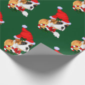 Boxer Dog Christmas Geschenkpapier (Ecke)