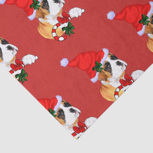 Boxer Dog Christmas Seidenpapier (Detail)