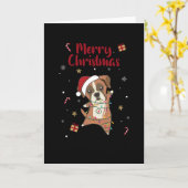Boxer Dog Christmas Snow Winter Animals Dogs Karte (Gelbe Blume)
