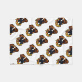Boxer Dog Cinco de Mayo Fleecedecke (Vorderseite (Horizontal))
