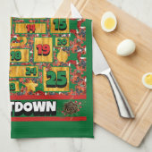 Boxer Dog Countdown Weihnachtskalender Geschirrtuch (Viertel Falte)