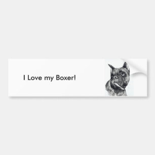 Boxer Dog Cutness Autoaufkleber