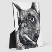 Boxer Dog Cutness Fotoplatte (Seite)