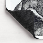 Boxer Dog Cutness Mousepad (Ecke)