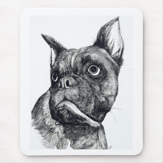 Boxer Dog Cutness Mousepad (Vorne)