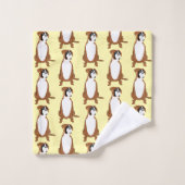Boxer Dog Design Badhandtuch Set (Waschlappen)