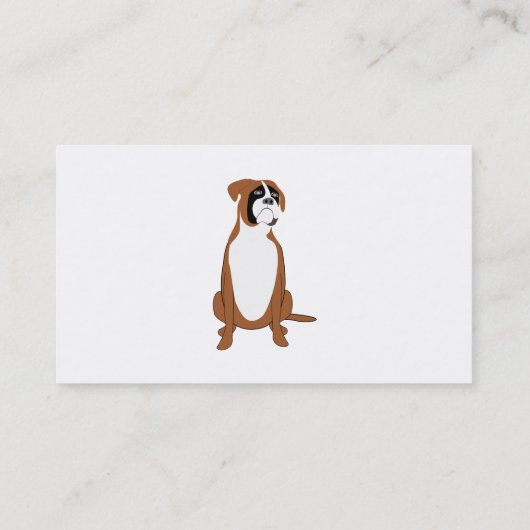 Boxer Dog Design Boarding Kennels Visitenkarte (Rückseite)