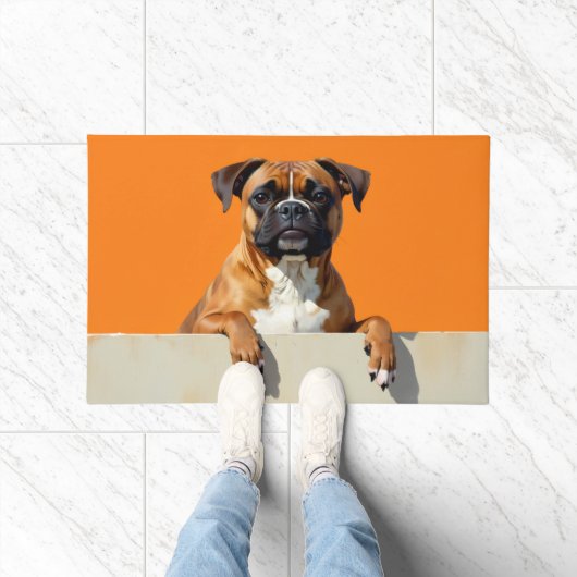 Boxer Dog Doormat Art Fußmatte (Indoor)