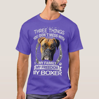 Boxer Dog - Drei Dinge, die man nicht mit Funn ver T-Shirt
