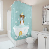 Boxer Dog Duschvorhang (Beispiel)