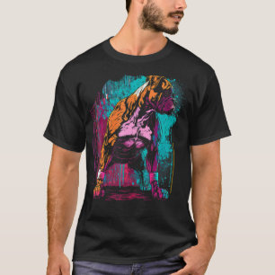 Boxer Dog Einzigartiges Kunstwerk Coole Kunst T-Shirt