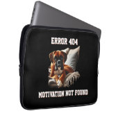 Boxer Dog Error 404 Motivation wurde nicht gefunde Laptopschutzhülle (Vorne Rechts)