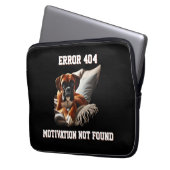 Boxer Dog Error 404 Motivation wurde nicht gefunde Laptopschutzhülle (Vorderseite Links)